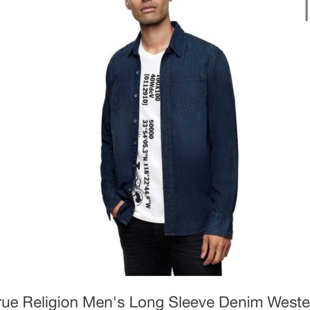True Religion Denim Button Down